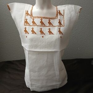 Embroidered White Top ( Bag A )